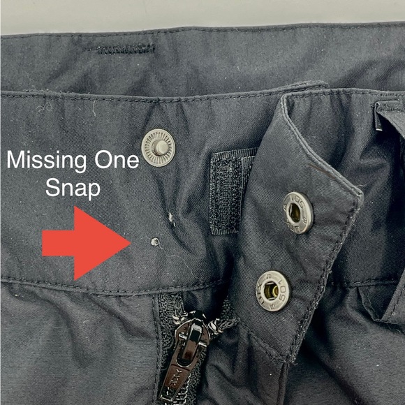 Columbia Nylon Waterproof Lined Snow Pants Winter Ski Board Mens Small S *DEFECT - Picture 2 of 11